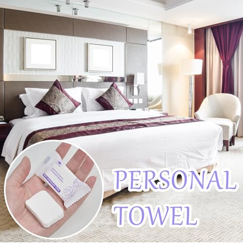 Disposable Compressed Face Towels - 30 Pcs White, Soft Cotton