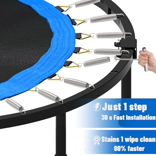 SAEEPABUL Heavy Duty Stainless Steel Trampoline Springs 16-Pack, 5.5 Inch Replacement with T-Hook & Pulling Tool