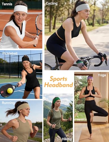 Stretchy Camo Headbands for Women - Workout & Yoga Hair Bands