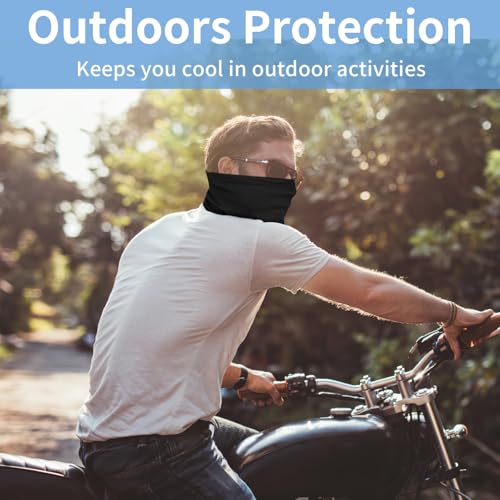 5 Pack Multicolor Neck Gaiter - UV Protection Cooling Face Mask