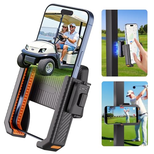 Magnetic Golf Cart Phone Holder - Universal 4.5-7" Smartphone Mount