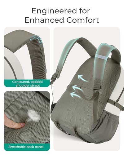BAGSMART Gym Backpack with Shoes Compartment, Travel & Sports Bag for Men Women