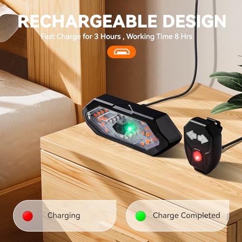 USB Rechargeable Bike Tail Light with Turn Signals - 120 Lumens