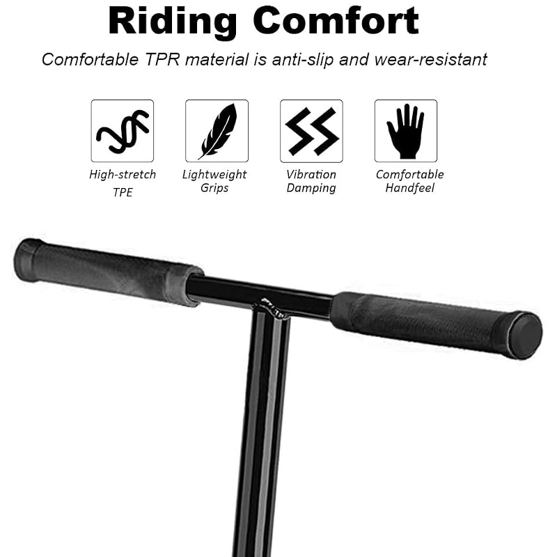 Soft Handlebar Grips - Mixed Color for Pro Stunt Scooter & MTB - 145mm