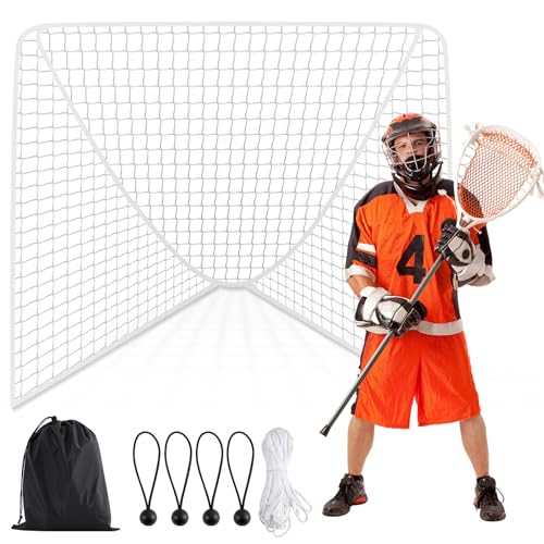Lacrosse Goal Net Replacement - 6' x 6' & 6' x 7' - White Net 3mm