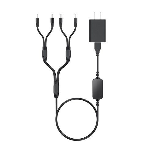8.4V USB Charger Cable for 7.4V 2200mAh 3000mAh Rechargeable Lithium Polymer Battery for Heated Vests, Jackets, Hats, Socks, Hand Muff, Knee Pads Replacement Power Cord 4 Port