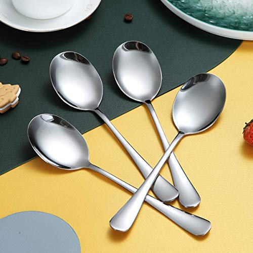 Solid Stainless Steel Serving Spoons Set - 4 Pieces