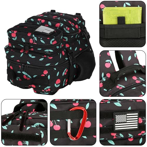 HongXingHai 9L Mini Tactical Backpack Cherry Black Water-Resistant & Multifunctional