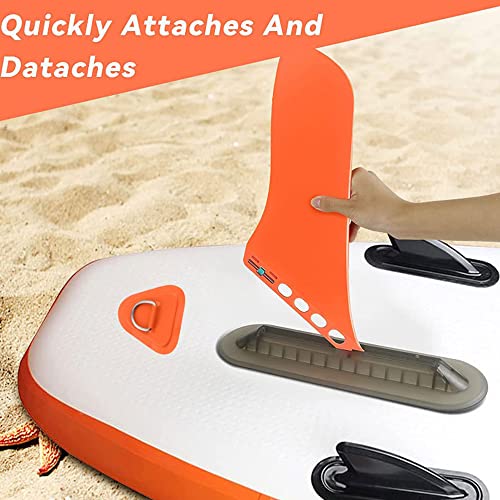 9-Inch SUP Center Fin - No Tool Quick-Release Fiberglass Paddleboard Fin