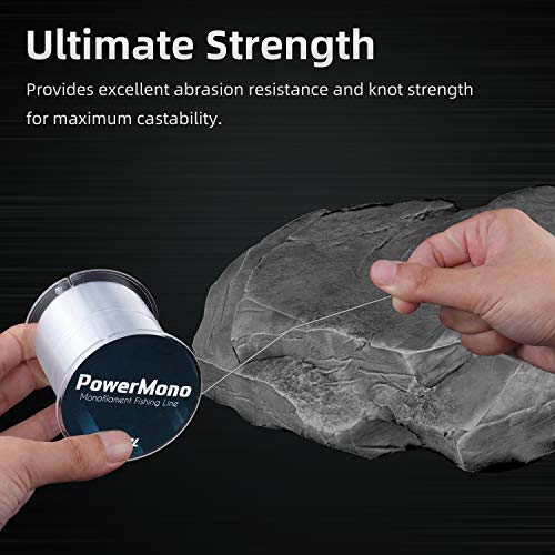 PowerMono Fishing Line - 4LB (150 Yards) Clear, Ultimate Strength & Shock Absorber