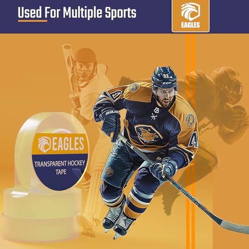 Hockey Stick and Shin Pad Tape - 1 Inch Wide - 1 Pack Clear