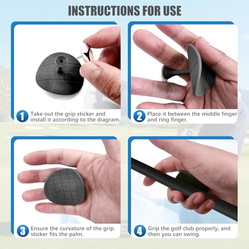 Golf Grip Trainer Aid - 2 Pack Swing Training Accessories