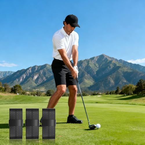 Golf Grip Tape - 3 Pack PU Overgrip Wrap Tapes, Black