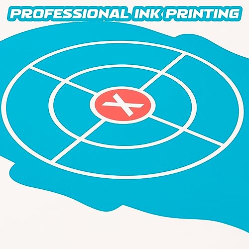 Shooting Range Silhouette Paper Targets - 17x25 Inch, 25 Pack - White & Light Blue