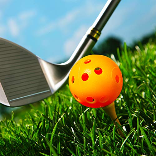Hollow Golf Practice Balls - 40mm Airflow Training Balls - Mixed Color 12 Pcs