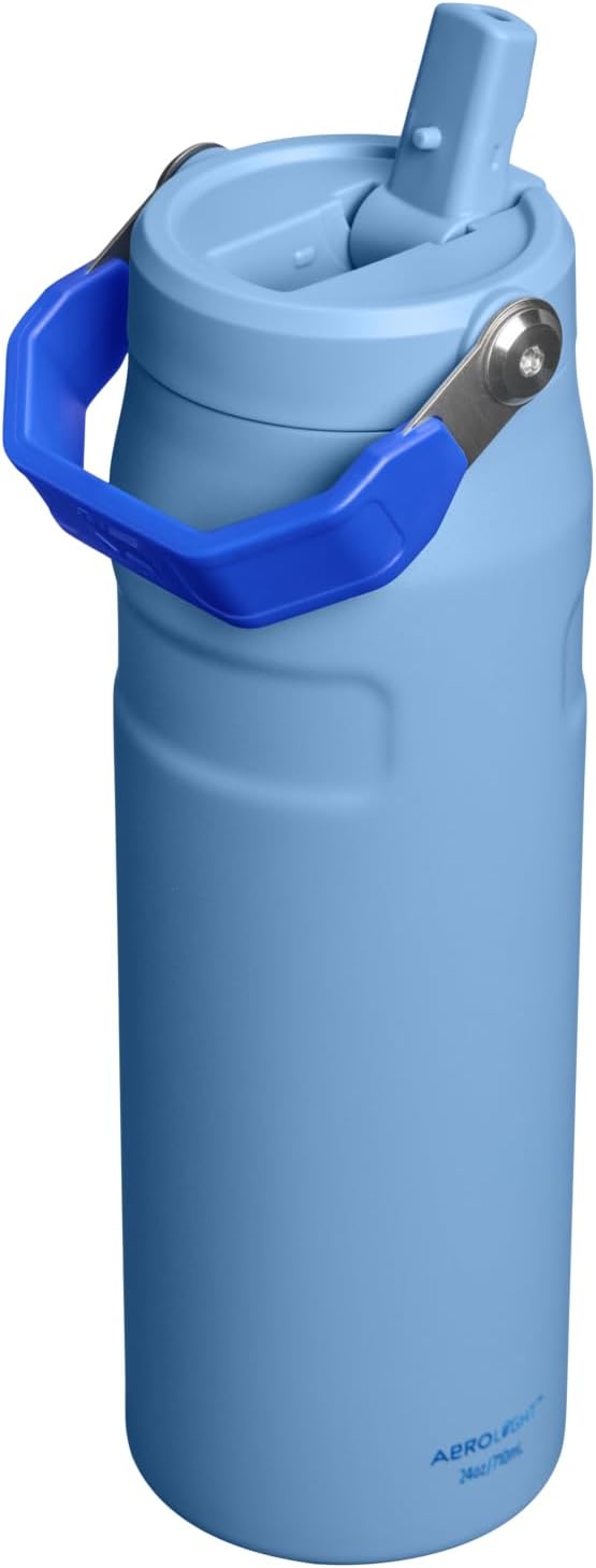 Stanley IceFlow 2.0 Water Bottle - 24 OZ Insulated Stainless Steel | Lightweight, Leak-Resistant, BPA-Free | Blue Sky