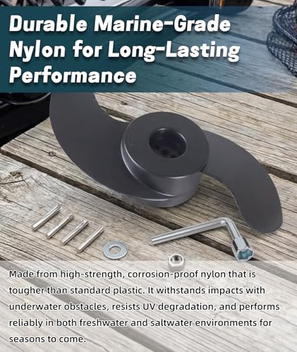 TELSOLARE Weedless Wedge 2 Prop for Minn Kota Trolling Motors 3-5/8” Diameter