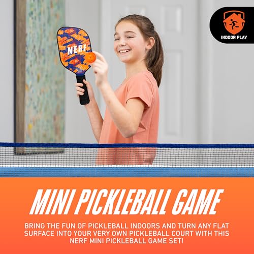 Franklin Sports NERF Tabletop Pickleball Set - Mini Tabletop Game, Pack of 1