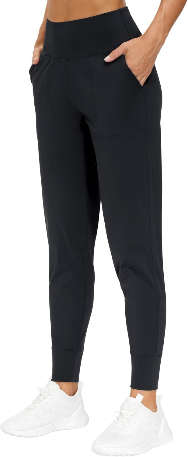 The Gym People Women's Joggers - Lightweight Athletic Pants for Yoga & Running | Tapered Fit