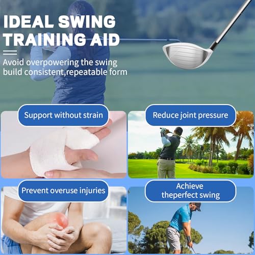 Golf Wrist Training Aid - 2 Pack Swing Band & Grip Trainer