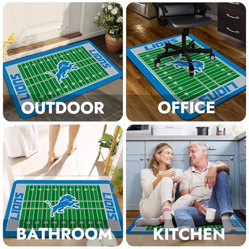 Football Field Design Non-Slip Door Mat - 30" x 18" - L05