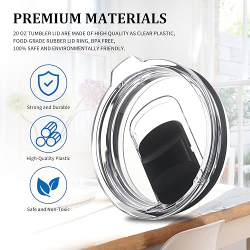 20 oz Replacement Tumbler Lids - 2 Pack for YETI & More