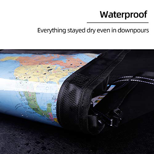 KOSIBATE Map Case, Waterproof Military Hiking Pouch Holder with Clear