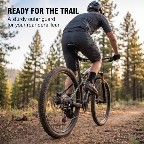 2-Pack Steel Bike Derailleur Guard - 150mm Rear Gear Protector