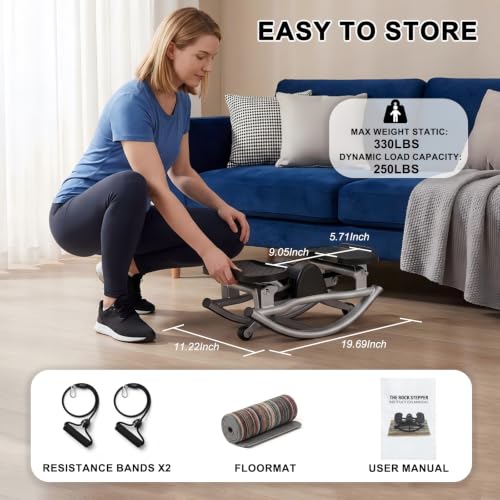 3D Lateral Motion Stepper Machine with Resistance Bands
