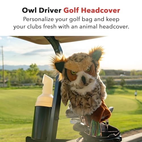 Daphne's Headcovers Owl Driver Golf Headcover - Premium, Stylish Club Protector for Men & Women