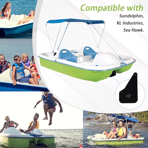 Paddle Boat Rudder Kit - 1/4 Inch Thick HDPE for Sea Hawk & KL Industries