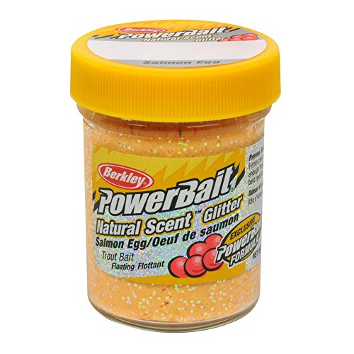 Natural Glitter Trout Fishing Dough Bait - Salmon Egg & Salmon Peach
