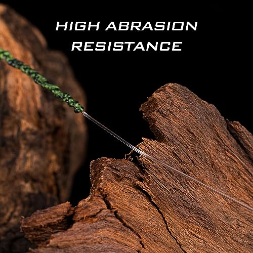 KastKing Kovert Blue Water Fluorocarbon Leader Line 30LB 50 Yards - Clear, Saltwater Fishing Tackle