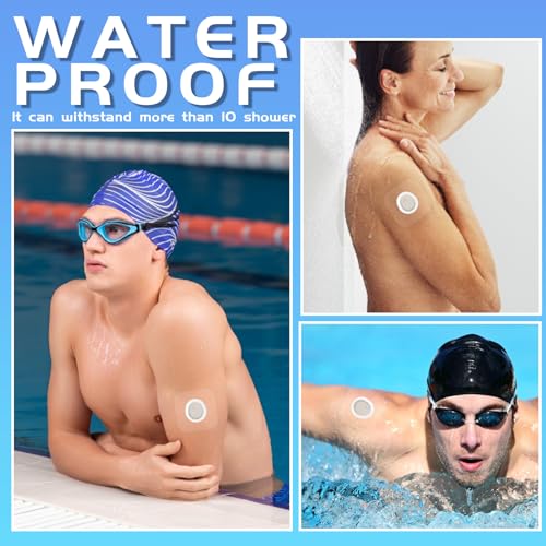 Waterproof Dexcom G7 Over Patches - 50 Pack, Breathable & Transparent