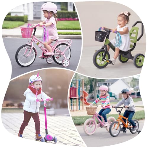 Soft Bike Handlebar Grips for Kids - Pink, 4.9" Length