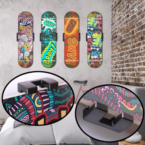 Skateboard Wall Mount - 360° Rotatable Display Hanger (1 Set)