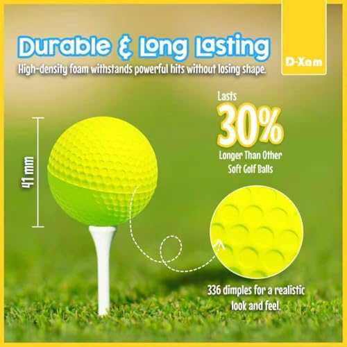 Foam Golf Balls - Multicolor 24 Pack | Soft, Durable & Realistic Feel