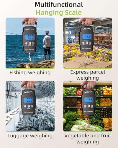 Digital Fishing Scale with Comfortable Grip - 110lb/50kg