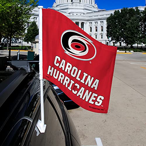 NHL Double-Sided Car Flag - Carolina Hurricanes Red