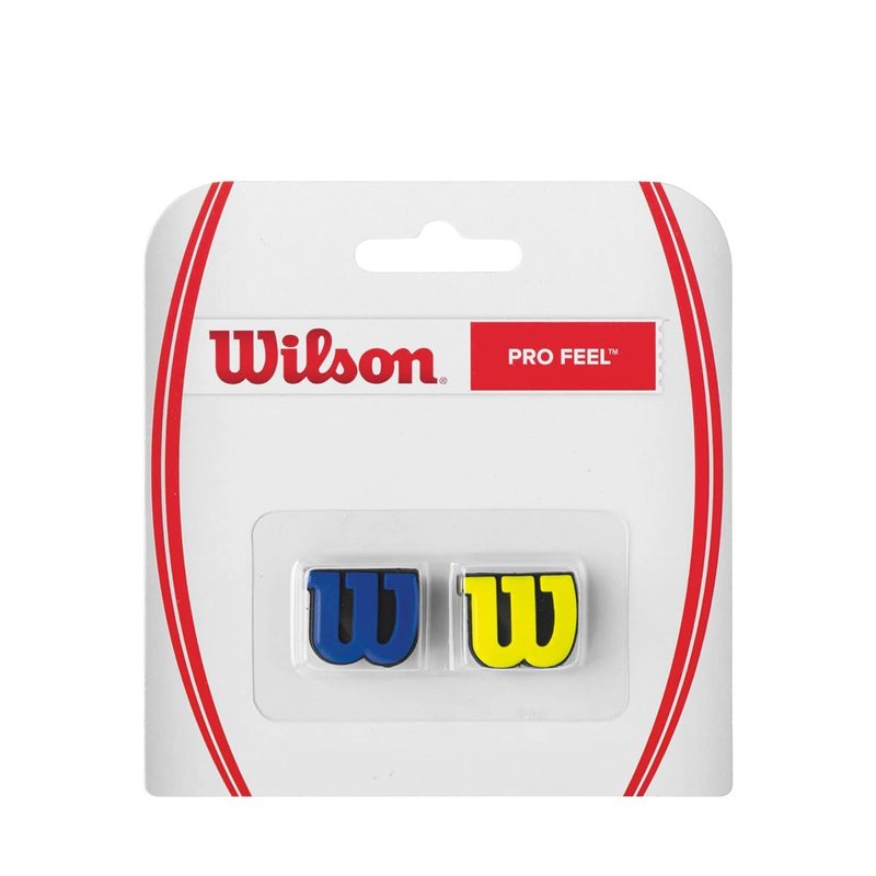 WILSON Profeel Tennis Vibration Dampener, Blue/Yellow