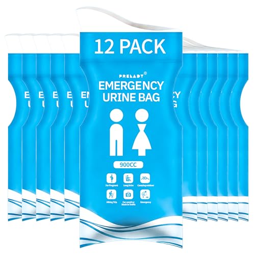 900CC Disposable Urine Bags - 12 PCS Portable Travel Pee Bags
