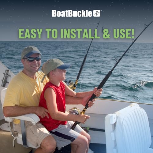 24-Inch Self-Retracting Fishing Rod Holder for Boats - Secure Tie Down