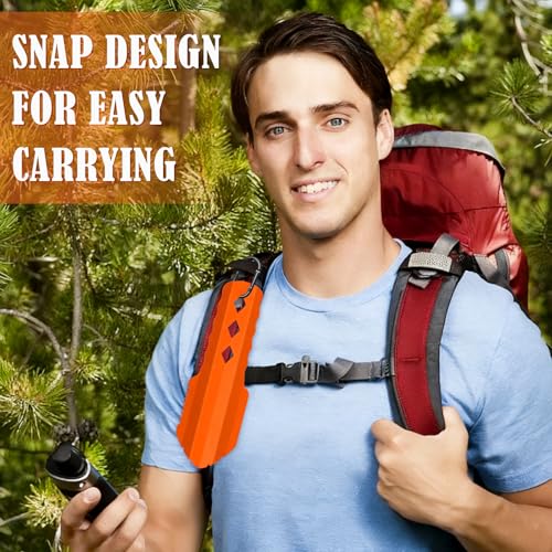 Ultralight Backpacking Trowel - Durable Aluminum Shovel & Potty Tool - Orange