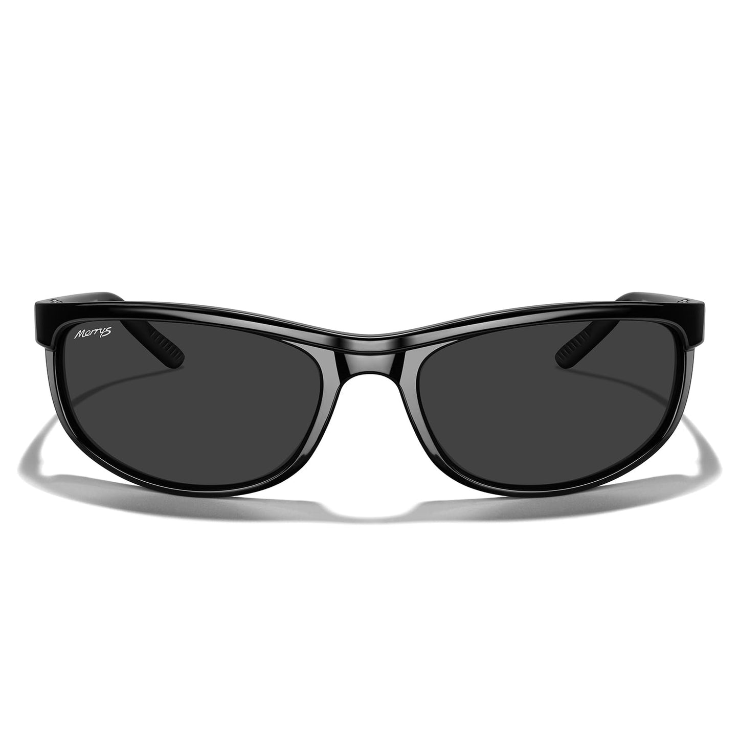 MERRY'S Wrap Around Sport Polarized Sunglasses for Men Women Driving Fishing Cycling Running UV400 Protection S3027