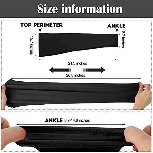 Compression Leg Sleeves for UV Protection - Black