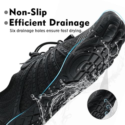 Elvora Men's 7 Wide & Women's 9 Wide Water Shoes - Quick-Dry Beach & Pool Footwear