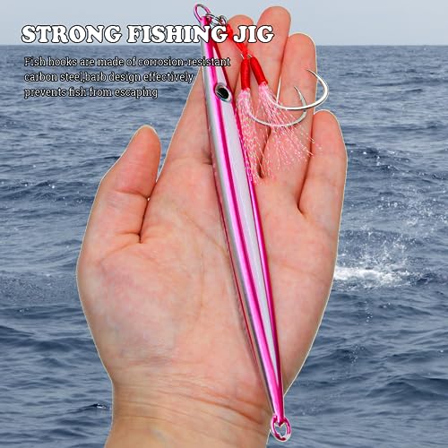 Vertical Jig Fishing Lure - 150g Purple Saltwater Bait