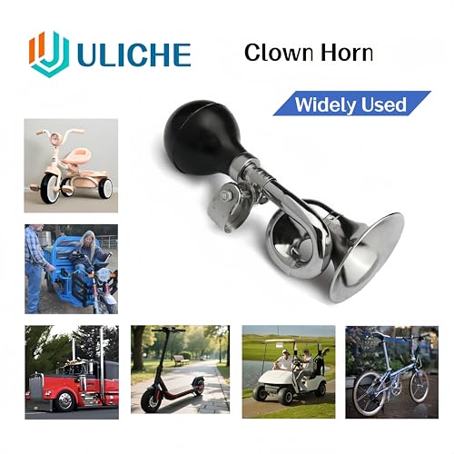 Vintage Metal Snail Bike Horn - Fun Retro Air Hooter for Bicycles