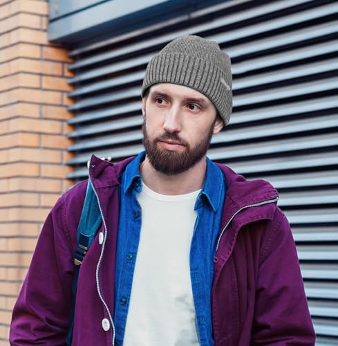 Soft Warm Knit Beanie Hat for Men & Women - Navy Blue