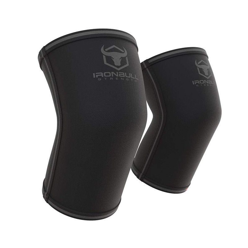 Elbow Sleeves 5mm (1 Pair) - High Performance Elbow Sleeve Support for Weightlifting, Weight Training & Powerlifting - Best Compression Straps - for Men and Women (Large, Black/Black)
